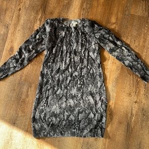 Old Navy Snakeskin pattern sweater dress
